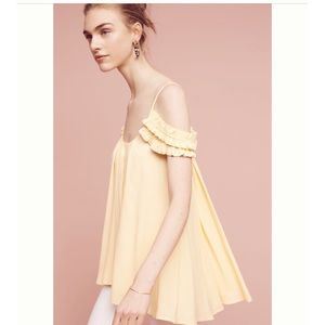 Anthropologie Roe Open-Shoulder Top - Petite